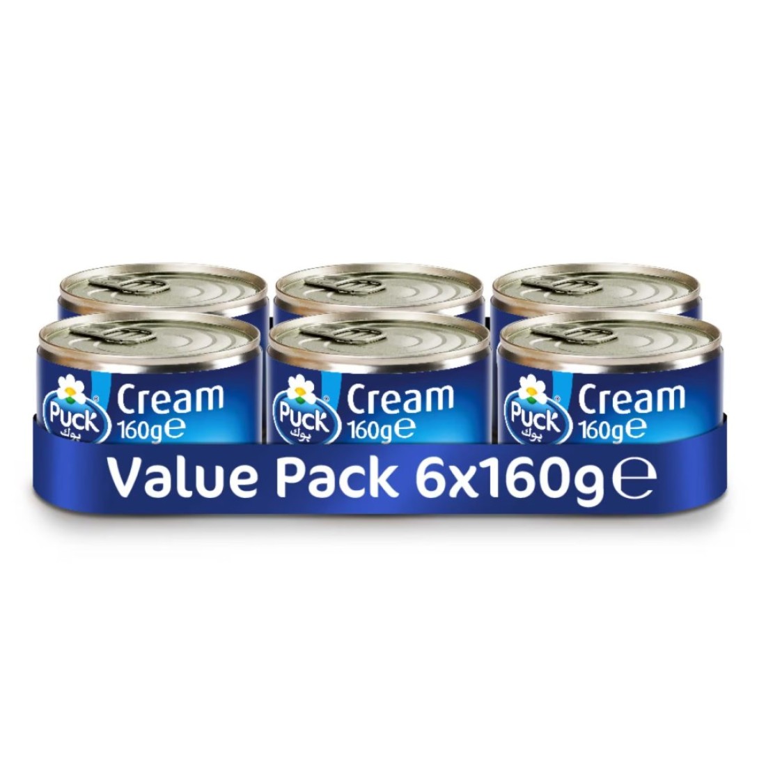 Puck Cream Cans 160g Value Pack of 6