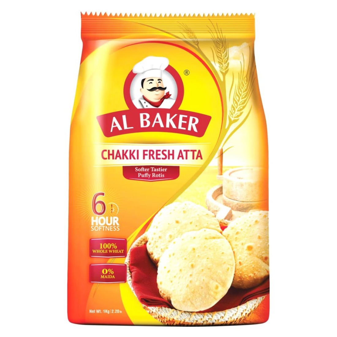 Al Baker Chakki Fresh Atta, 1kg