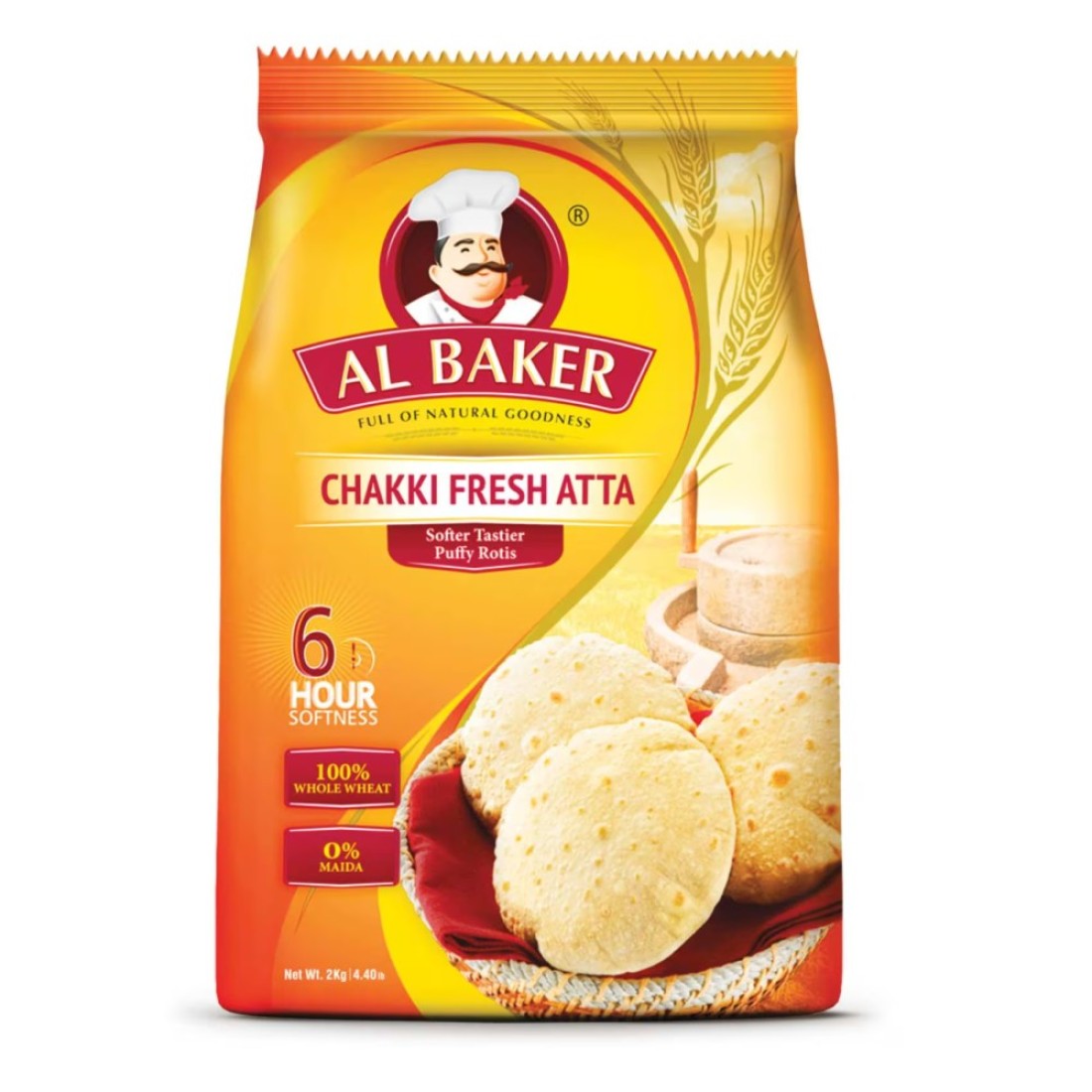 Al Baker Chakki Fresh Atta, 2kg
