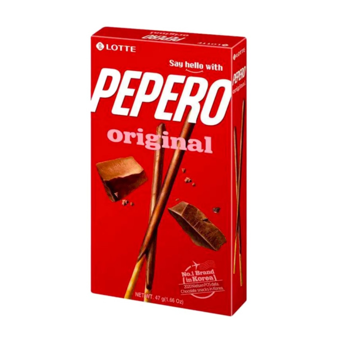 Lotte Pepero Original Chocolate Stick Biscuit 47g
