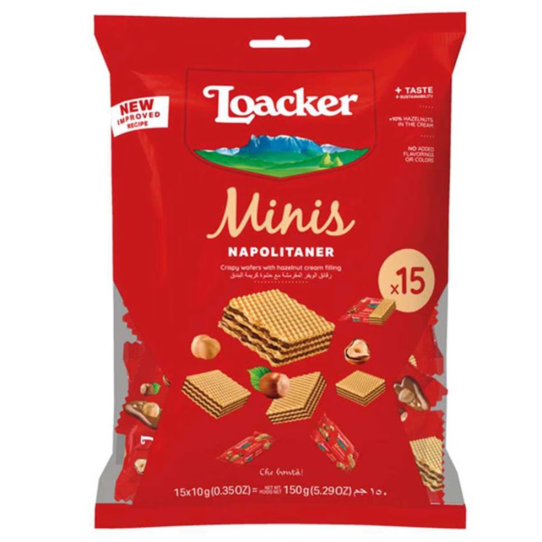 Loacker Minis Napolitaner Chocolate Wafers, 150g