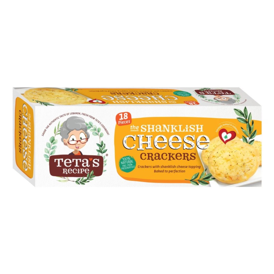 Teta&#39;s Recipe The Shanklish Cheese Crackers 90g