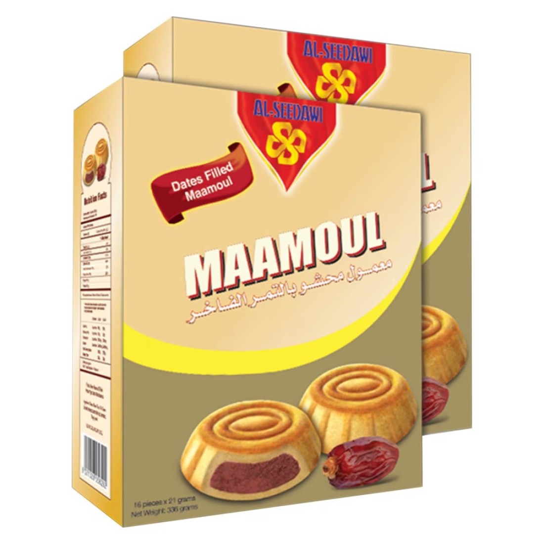 Al Seedawi Dates Filled Maamoul 336g Pack of 2