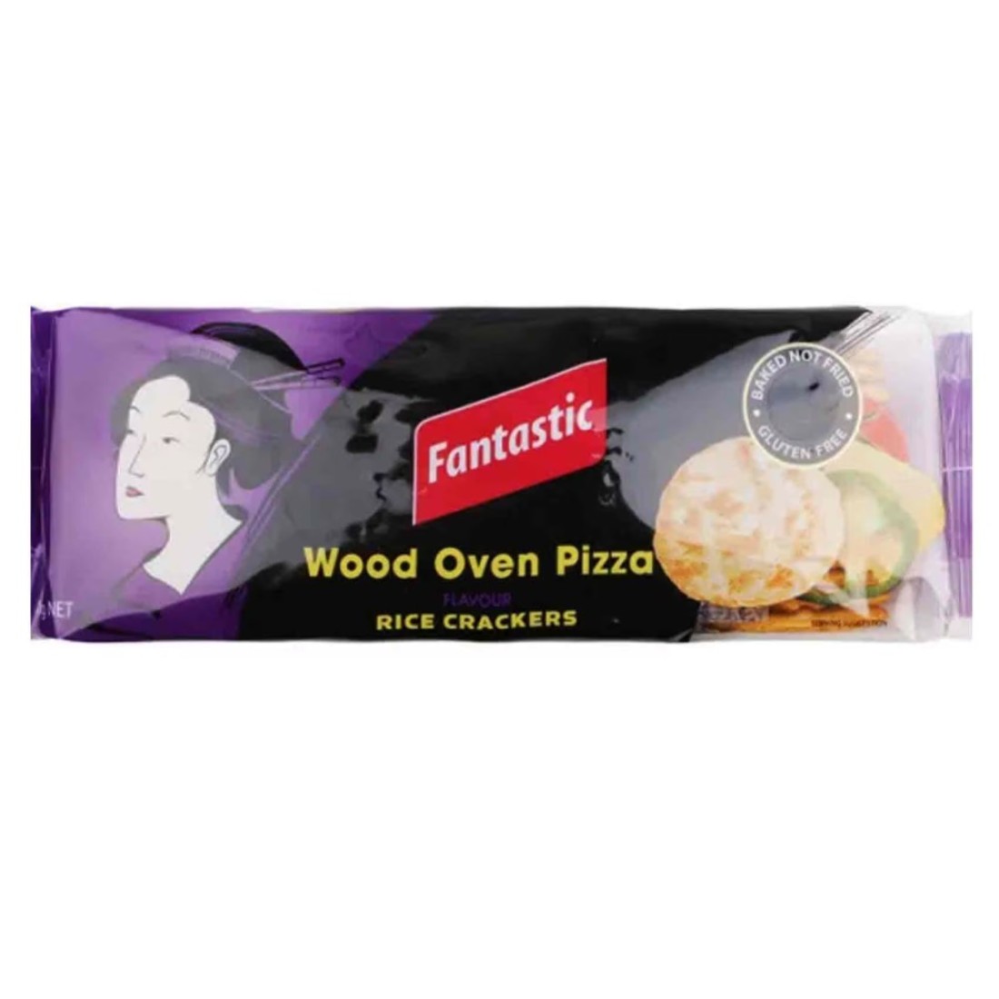 Fantastic Wood Oven Pizza Rice Crackers, 100g