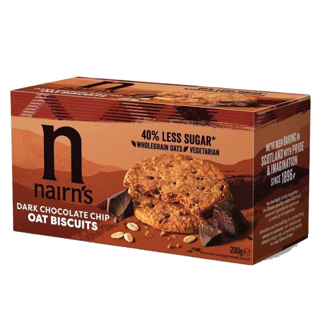 Nairn&#39;s Dark Chocolate Chip Oat Biscuits 200g
