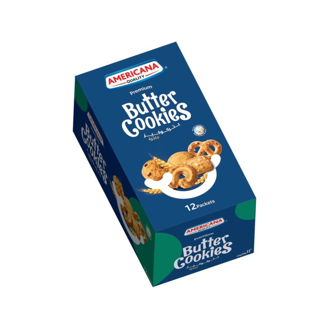 Americana Butter Cookies 44g Pack of 12 Packets
