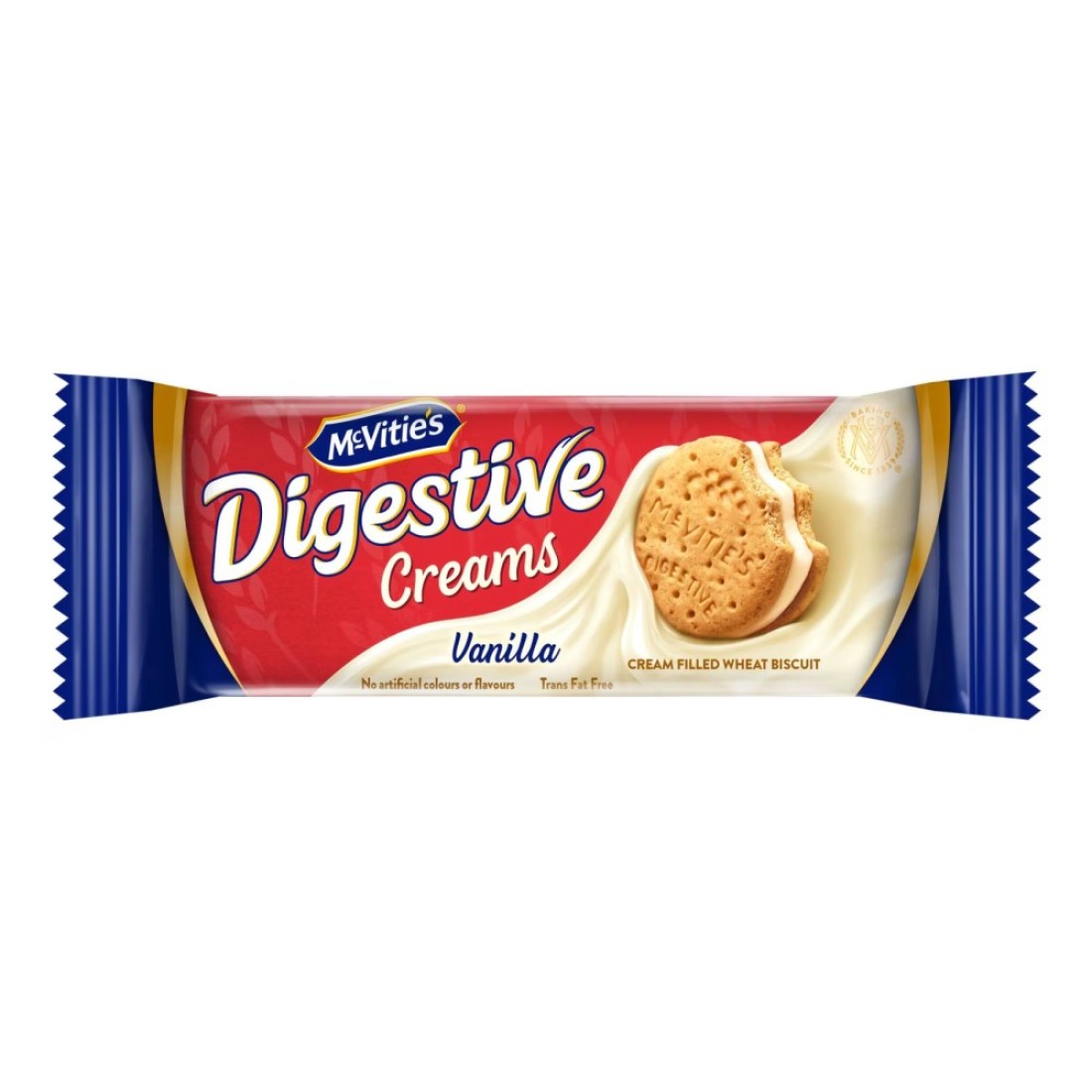 McVitie&#39;s Digestive Creams Vanilla Cream Filled Wheat Biscuit, 40g