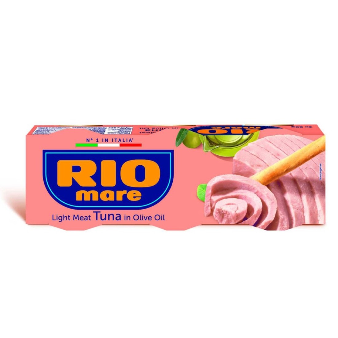 Rio Mare Light Meat Tuna in Olive Oil, 80g Pack of 3