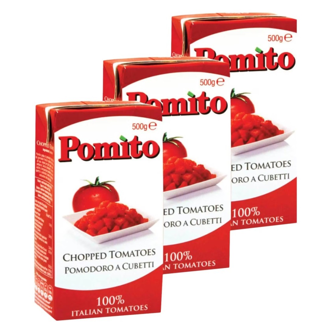 Pomito Chopped Tomatoes 500g Pack of 3