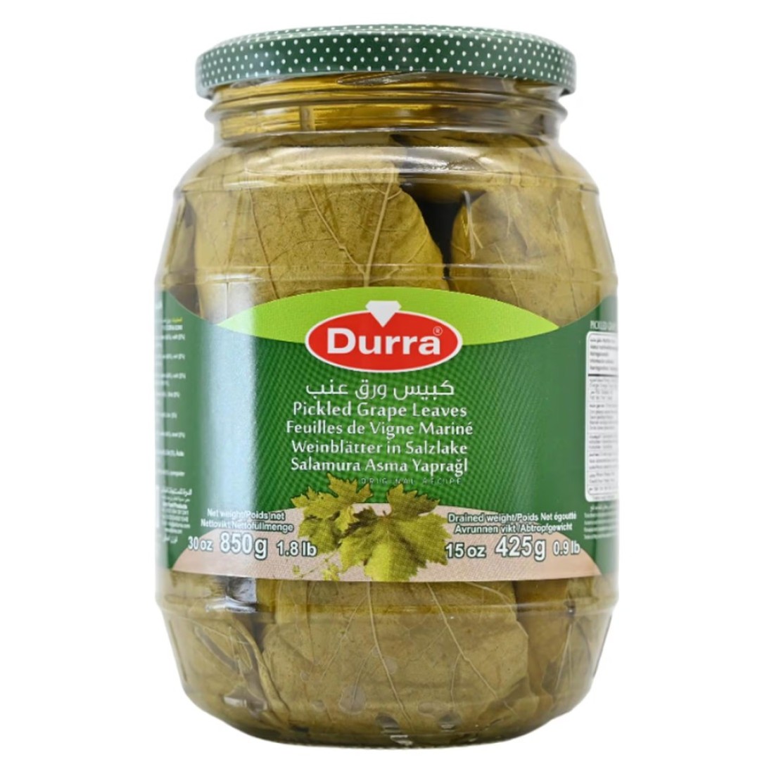 Durra Pickled Grape Leaves 850g
