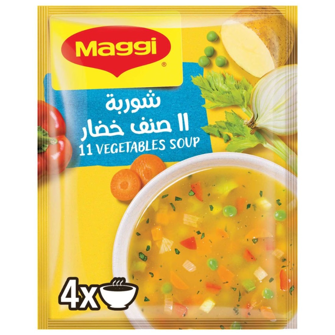 نستله ماجي شوربة 11 نوع من الخضار 53 غرام