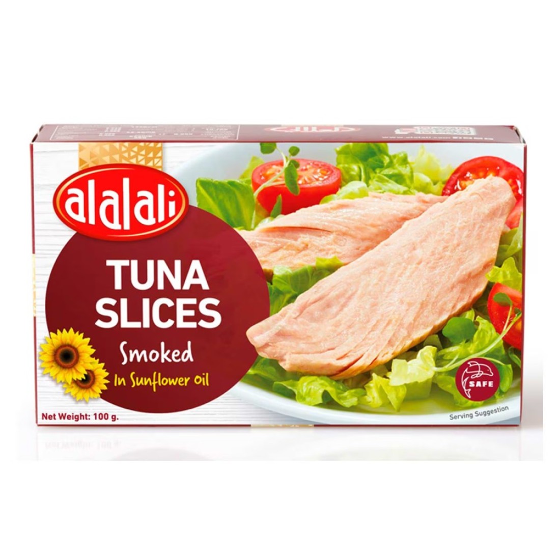 Al Alali Smoked Tuna Slices In Sunflower Oil 100g