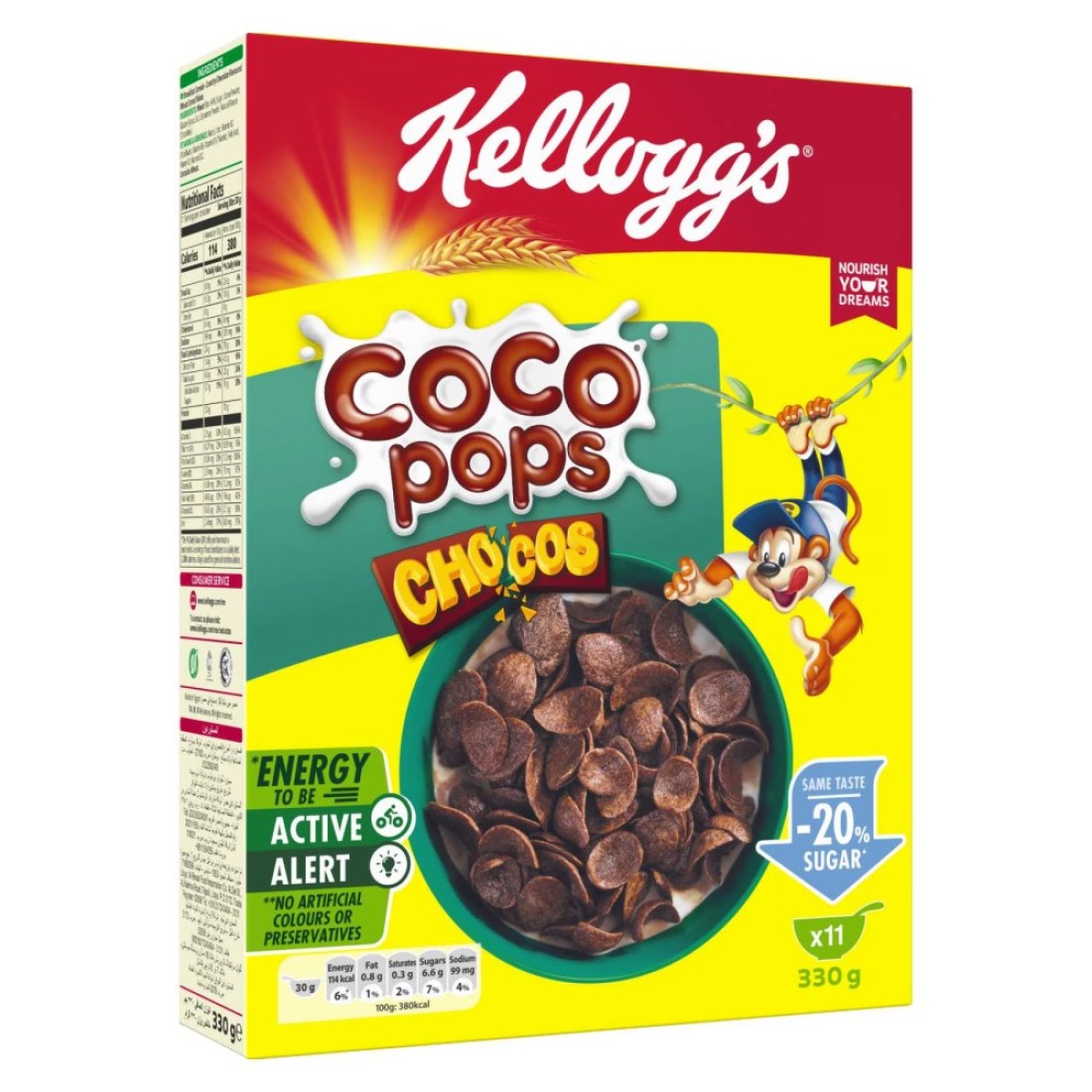 Kellogg&#39;s Coco Pops Chocos 330g
