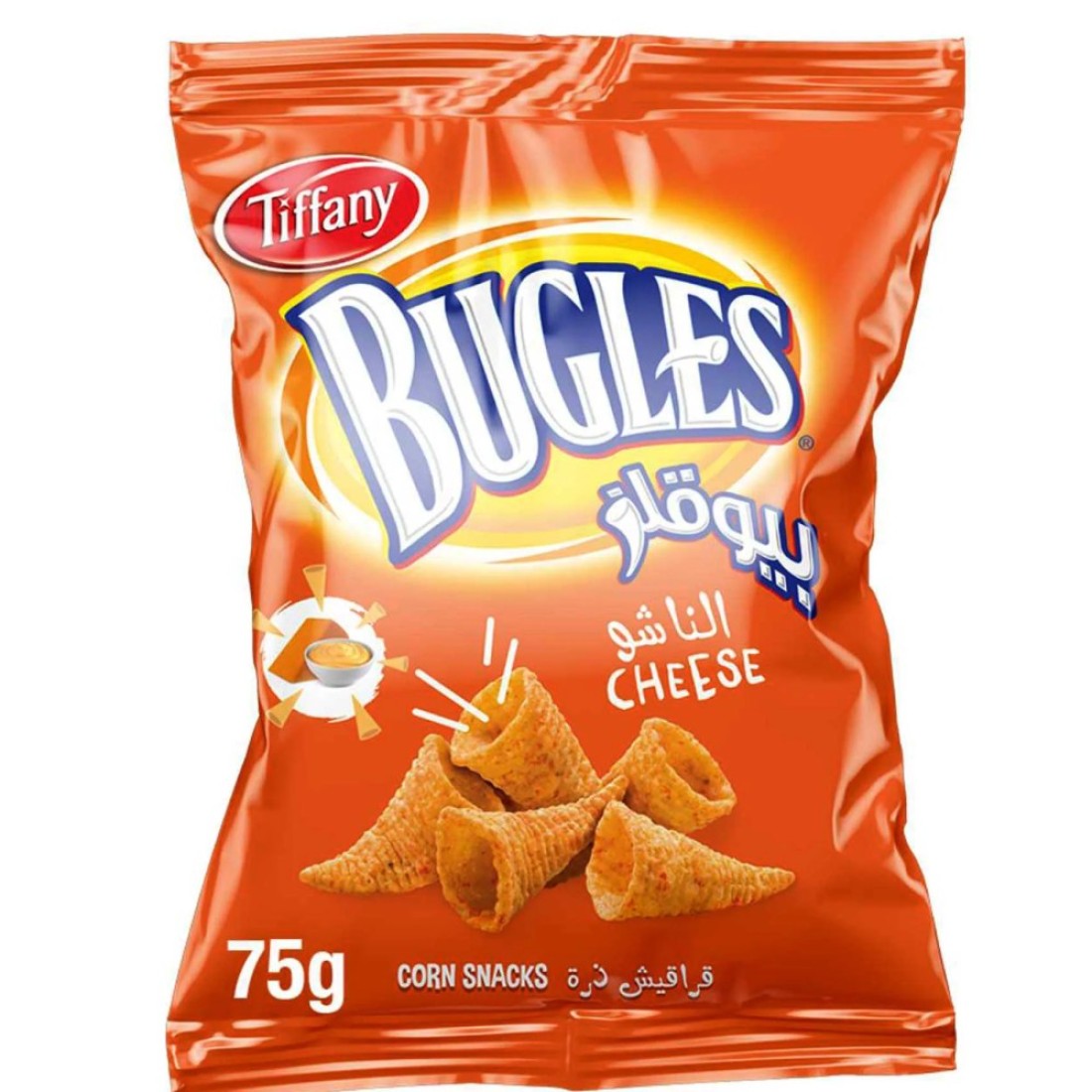 Tiffany Bugles Cheesy Crispy Corn Snacks, 75g