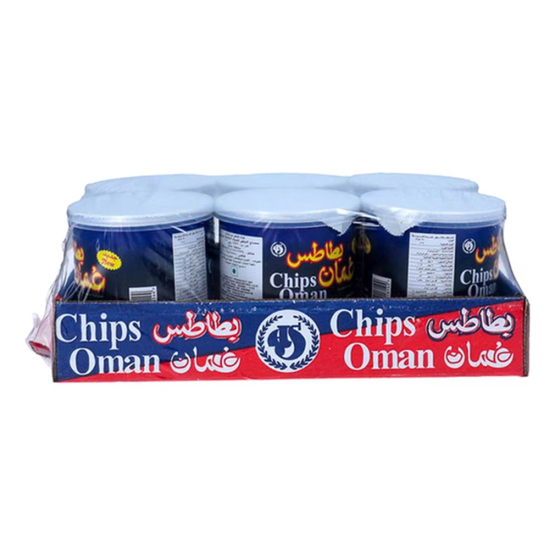 Oman Chilli Flavour Potato Chips Can 37g Pack of 6