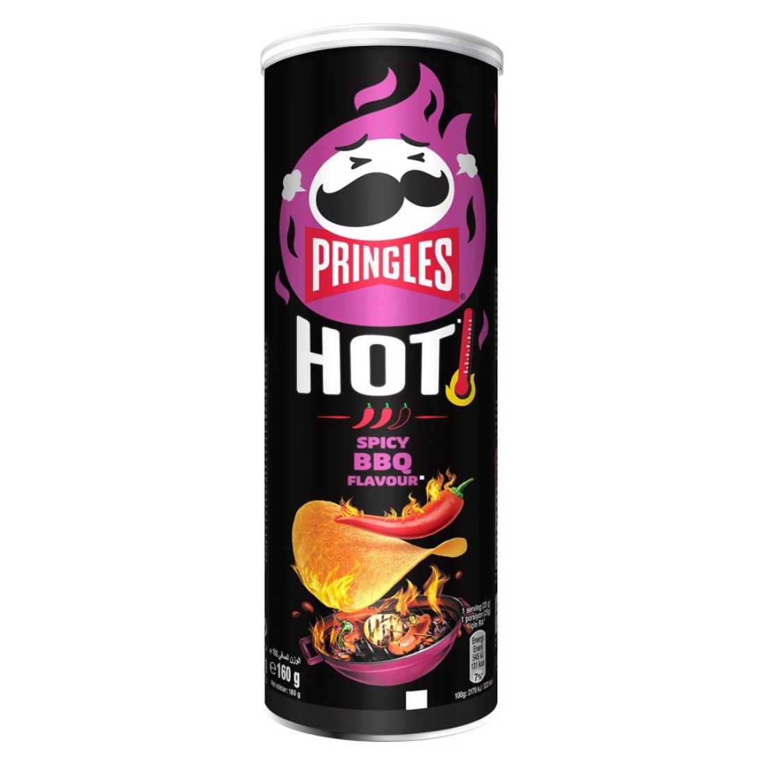 Pringles Hot Spicy BBQ Flavour Potato Chips 160g