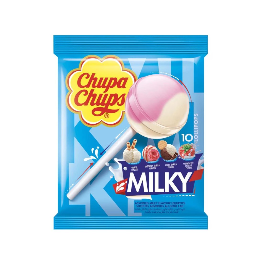 Chupa Chups Milky Lollipop Candy 120g