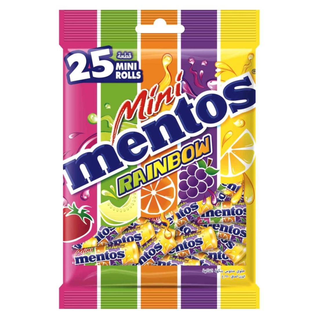 Mentos Mini Fruits Candy 10g Pack of 25