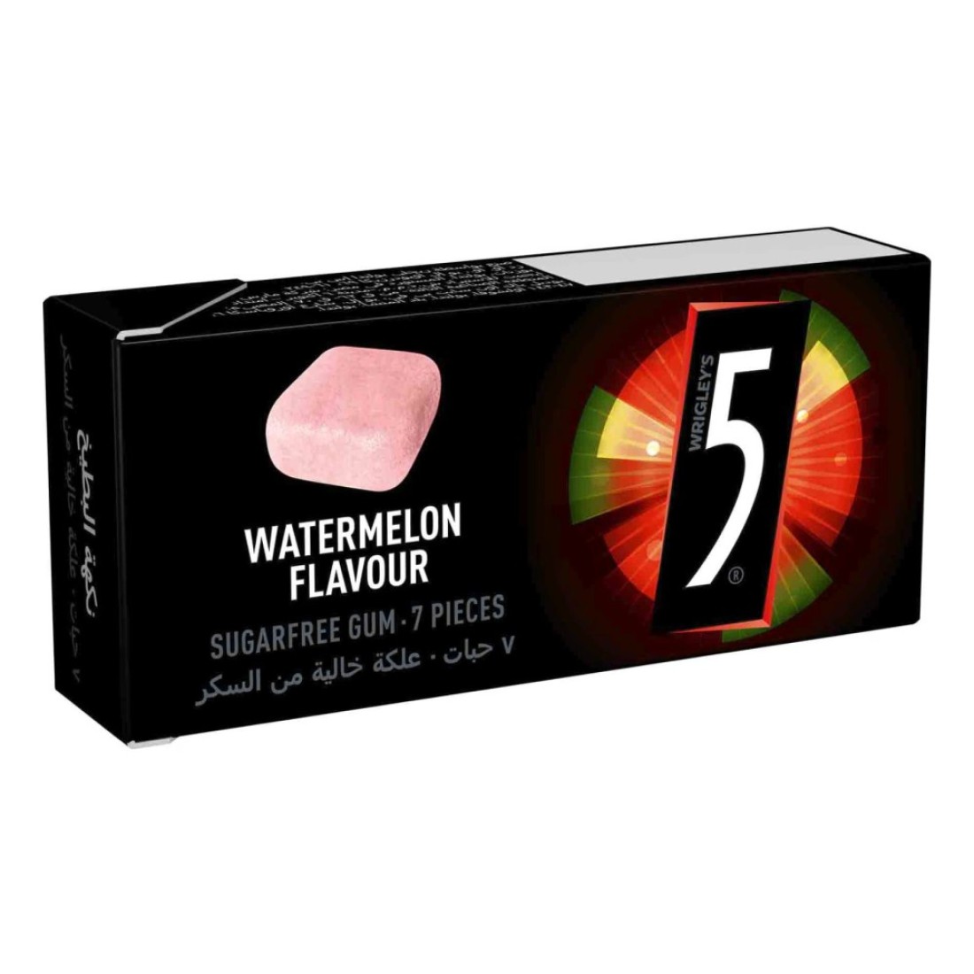 Wrigley&#39;s 5 Watermelon Flavour Sugarfree Chewing Gum, 14.4g
