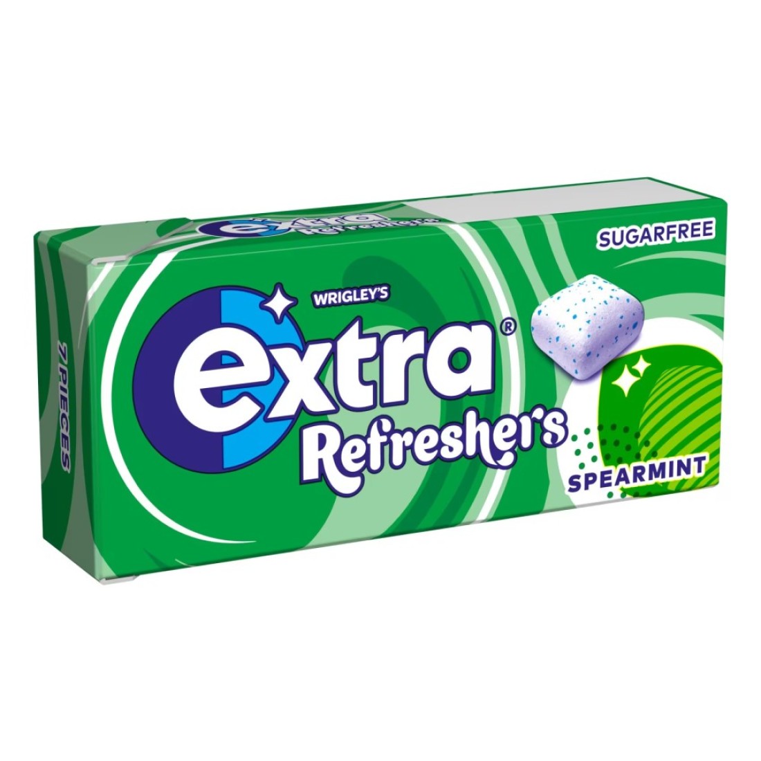 Wrigley&#39;s Extra Refreshers Spearmint Flavour Sugarfree Chewing Gum, 15.6g