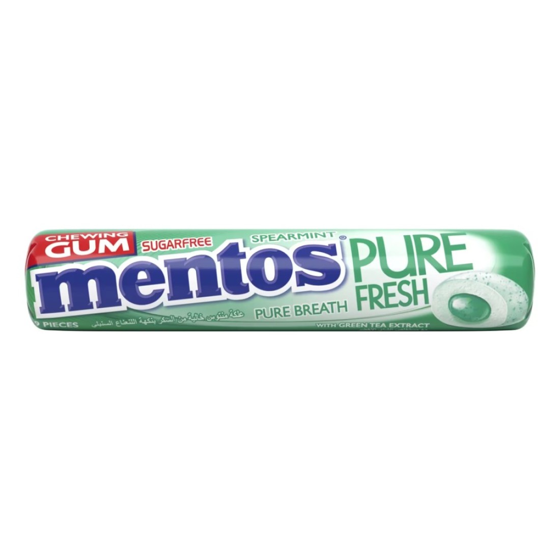 Mentos Pure Fresh Sugar-Free Spearmint Flavour Chewing Gum, 15.75g