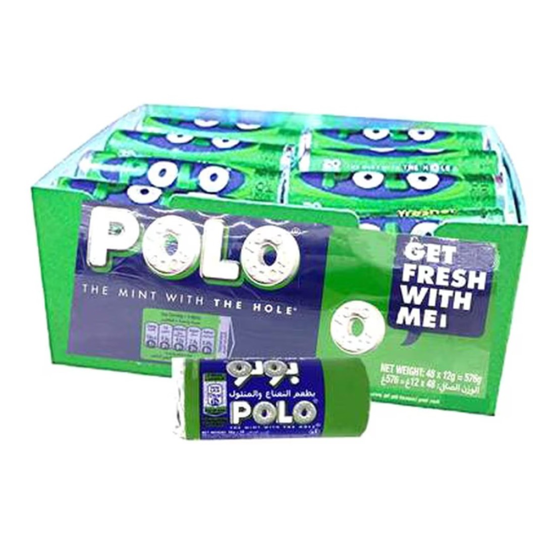 Polo Mint Roll, 12g Pack of 48