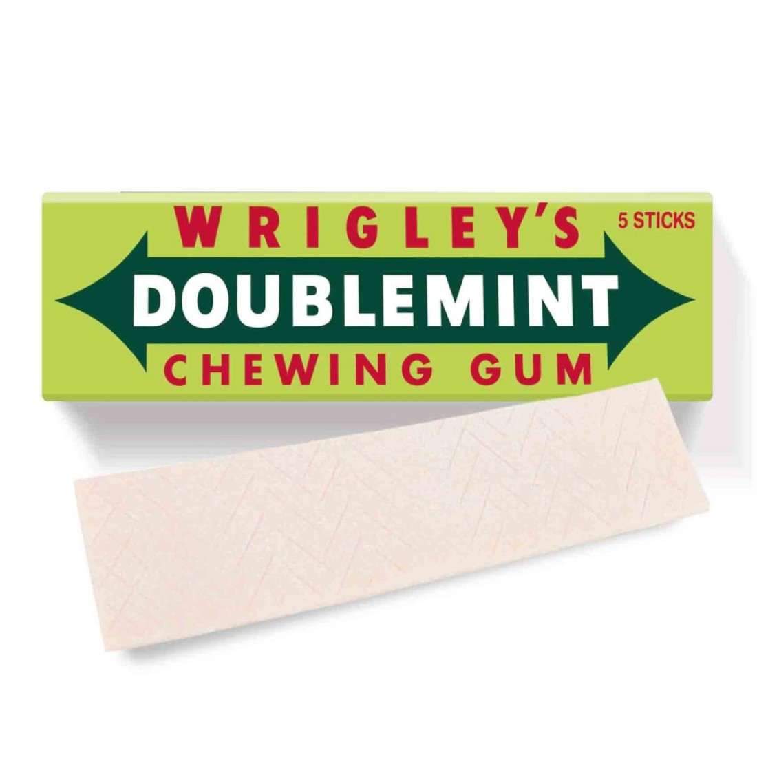 Wrigley&#39;s Doublemint Peppermint Gum 5 Sticks