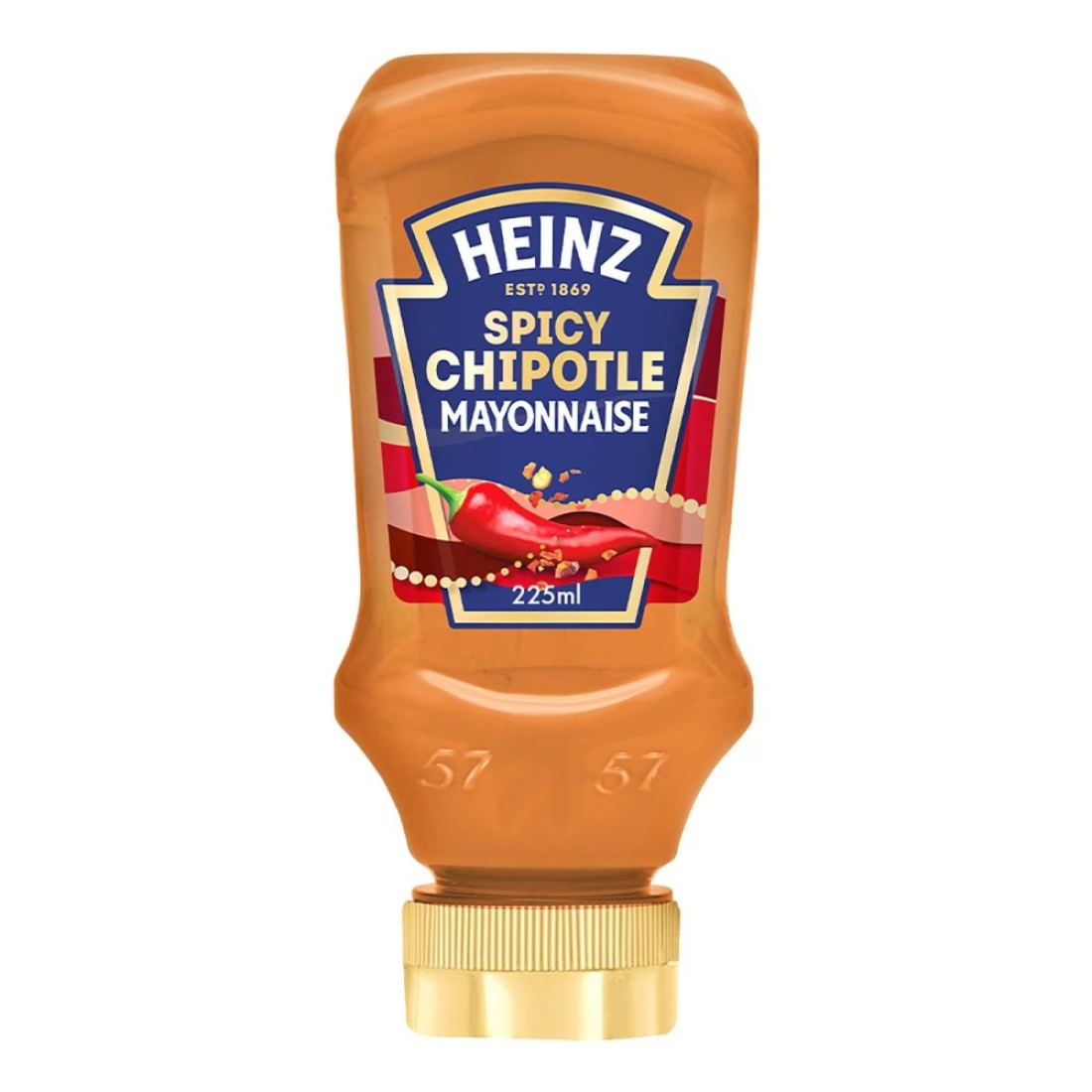 Heinz Spicy Chipotle Mayonnaise Top-Down Squeeze Bottle 225ml