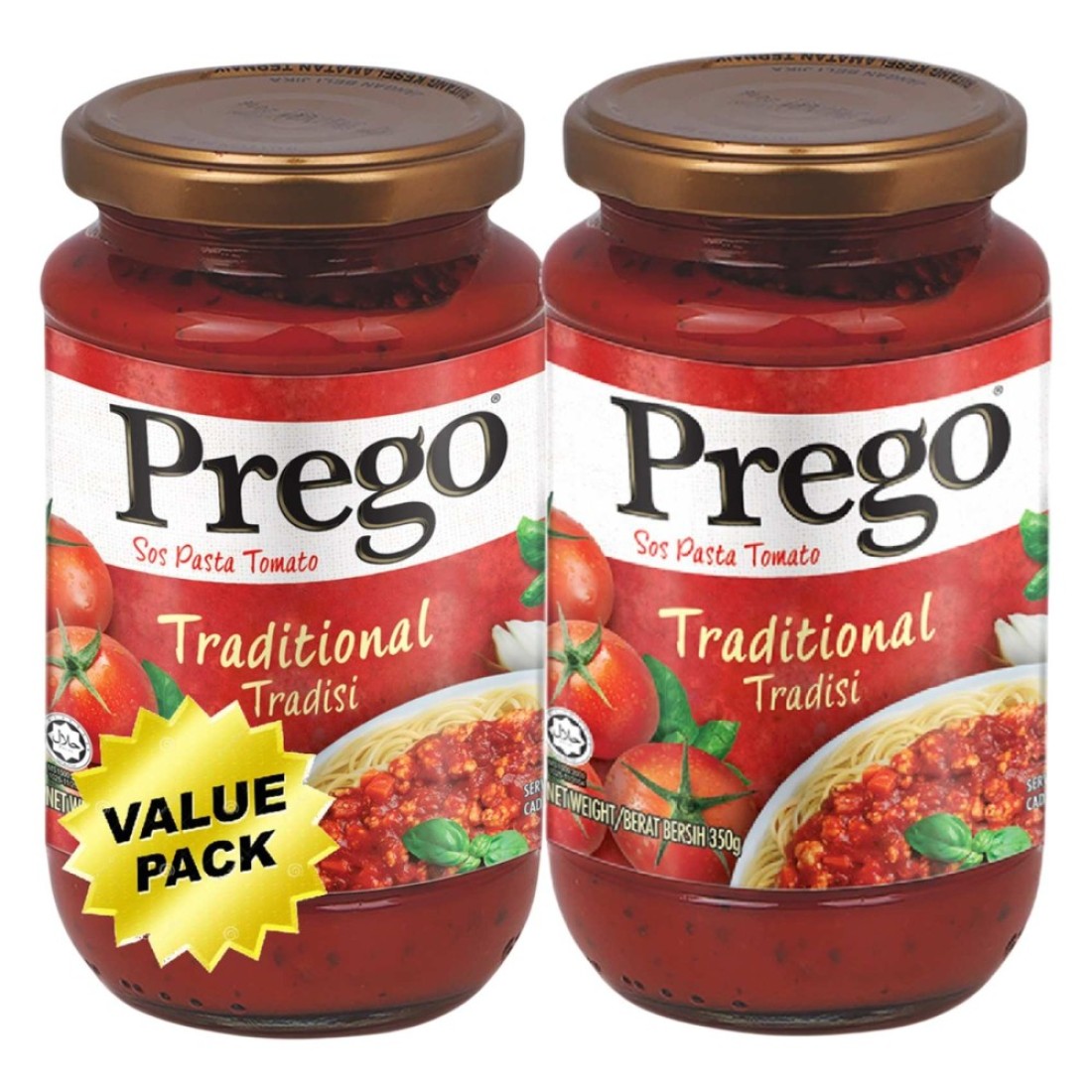 Prego Traditional Pasta Sauce 350g Pack of 2