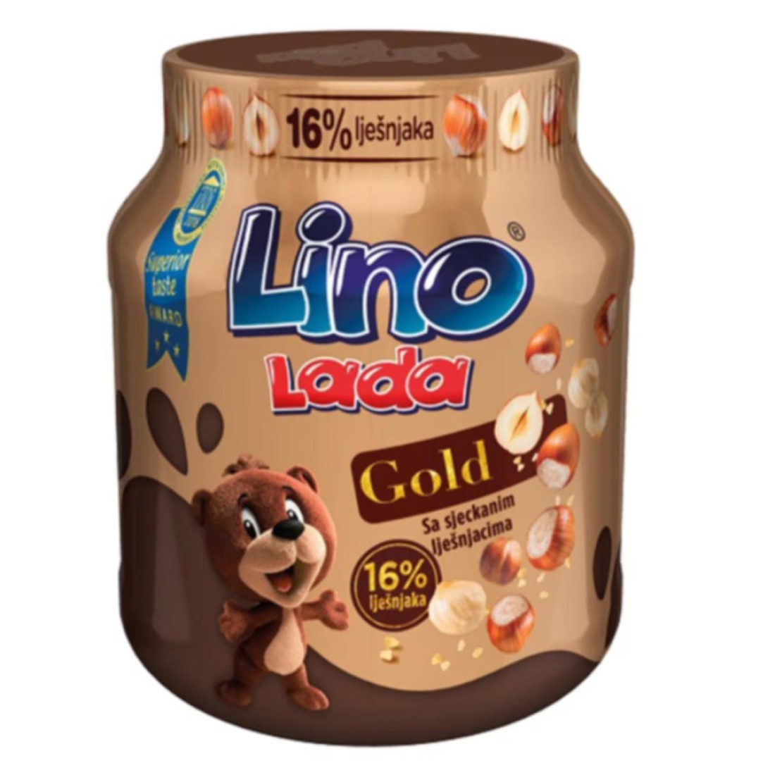 Lino Lada Gold Hazelnut and Chocolate Spread 350g