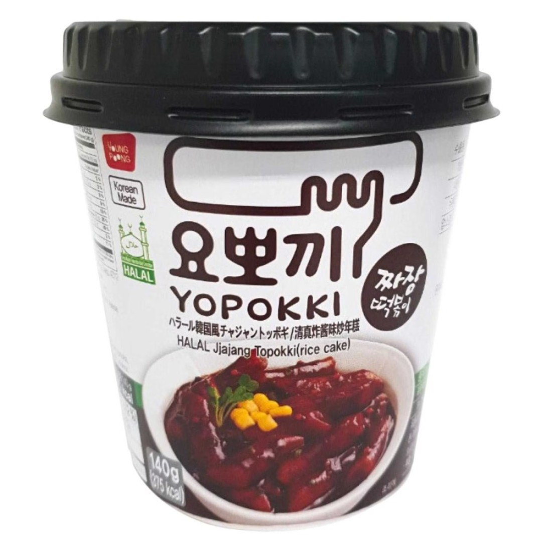Yopokki Jjajang Topokki Rice Cake 140g