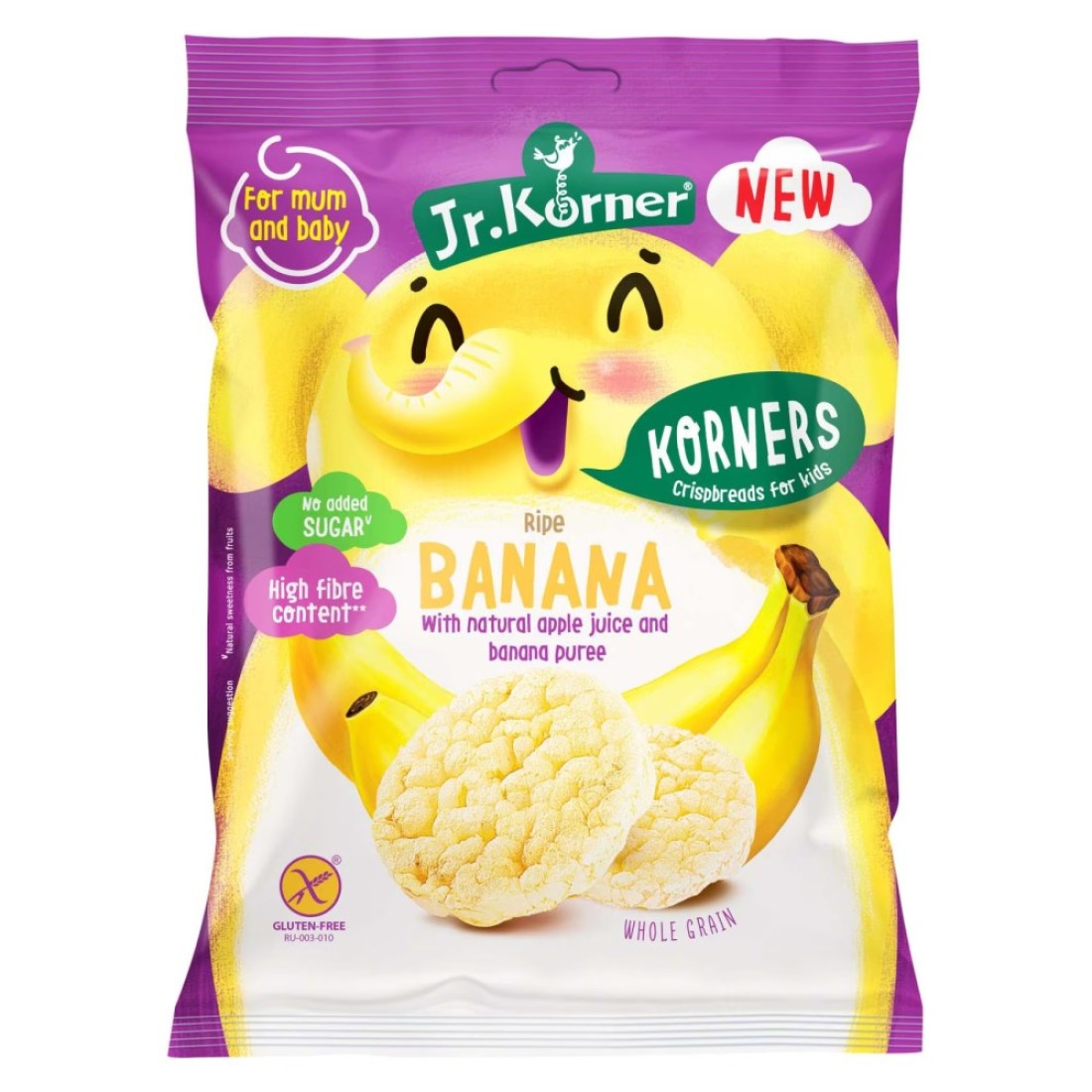 Jr. Korner Rice Cakes with Ripe Banana 3 Years and above 30g