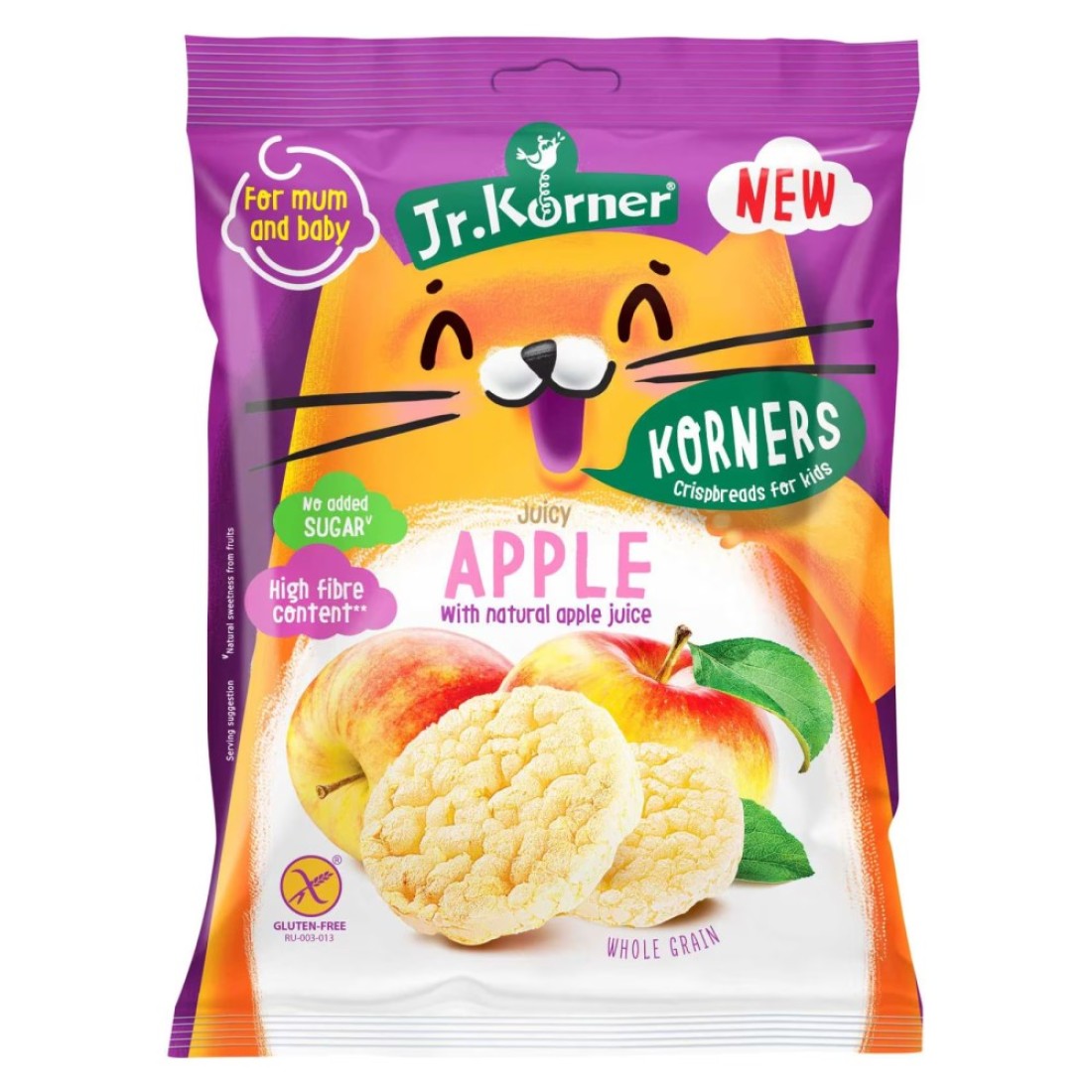 Jr. Korner Rice Cakes with Juicy Apple 3 Years and above 30g