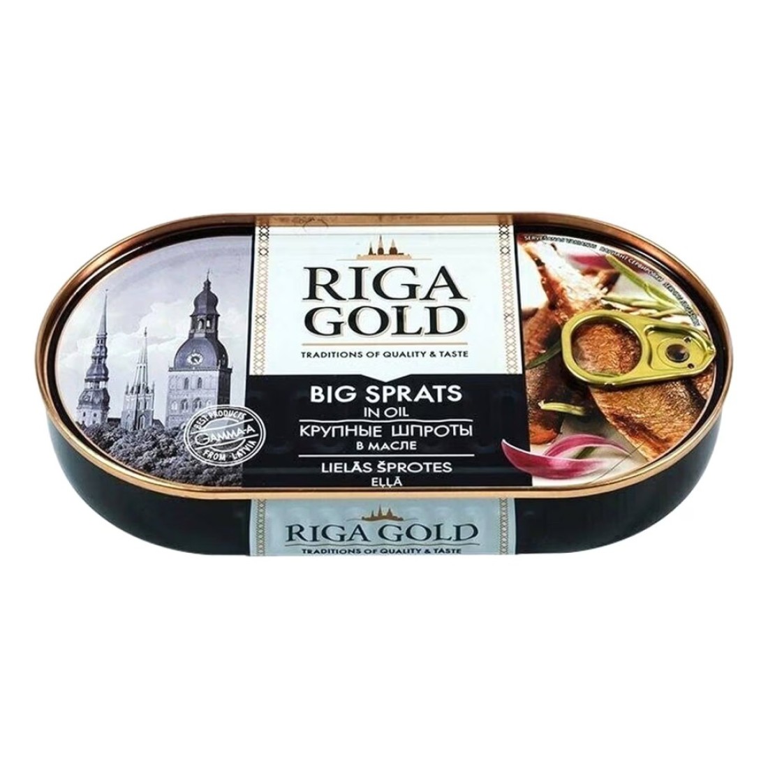 Riga Gold Smoked Big Sprats In Oil 190g