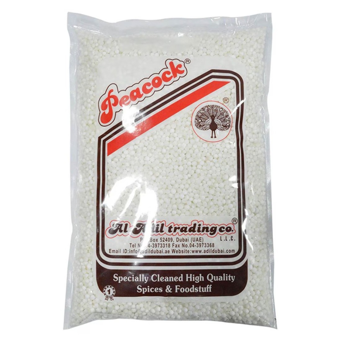 Peacock Organic Sago Seeds ( Sabudana) 1kg