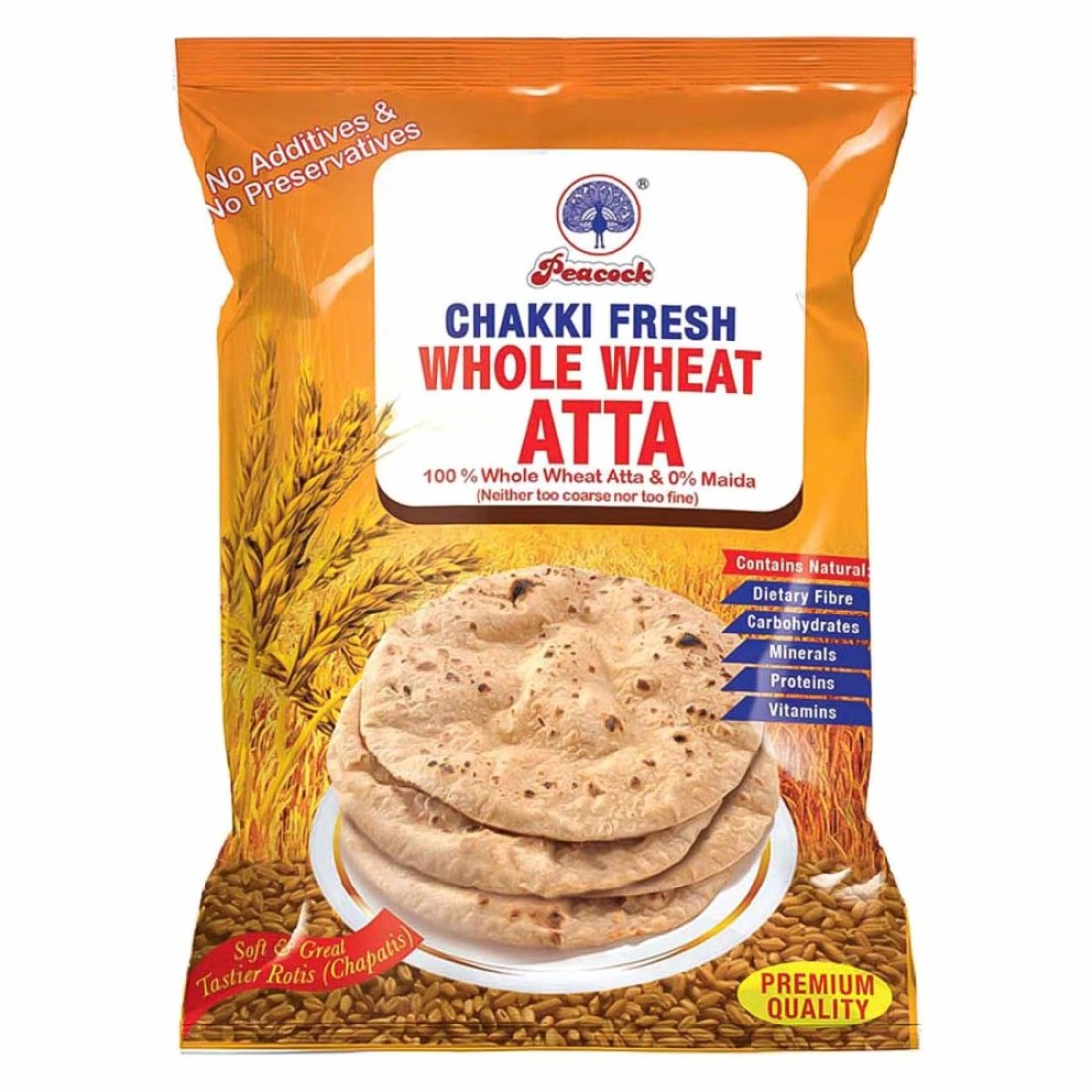 Peacock Whole Wheat Flour 2kg