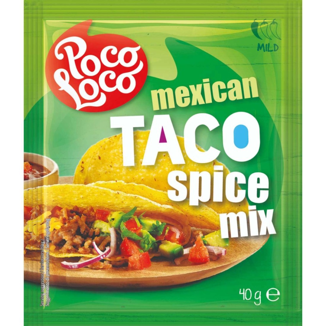 Poco Loco Mild Mexican Taco Spice Mix, 40g
