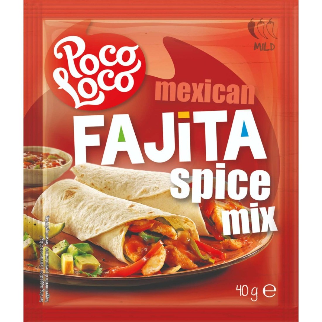 Poco Loco Mexican Fajita Mild Spice Mix, 40g