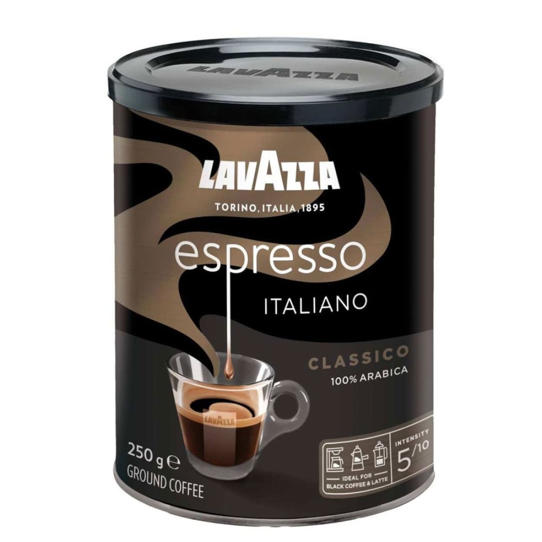Lavazza Caffe Espresso Medium Roast Coffee, 250g