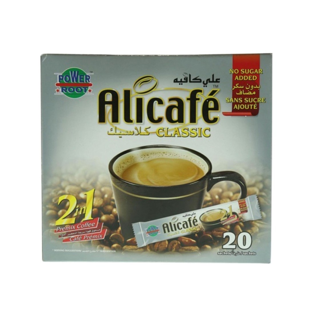 Alicafe Classic 2 in 1 Premix Coffee Sachets 12g x Pack of 20
