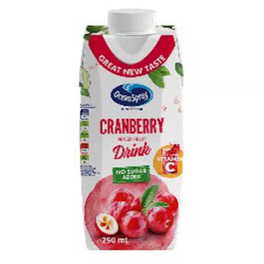 Ocean Spray No Sugar Added Cranberry Fruit Drink 250ml