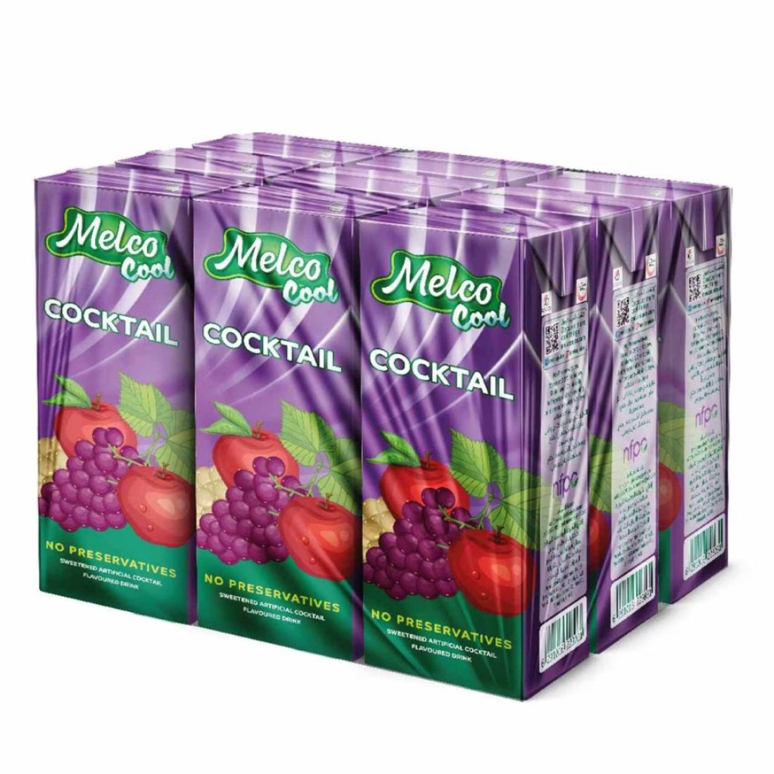 Melco Cocktail Flavoured Juice 250ml Pack of 9