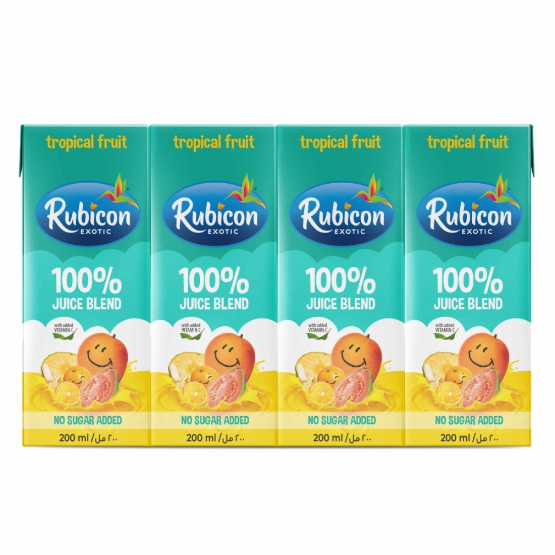 Rubicon Tropical Fruit NSA 200ml x Pack Of 4