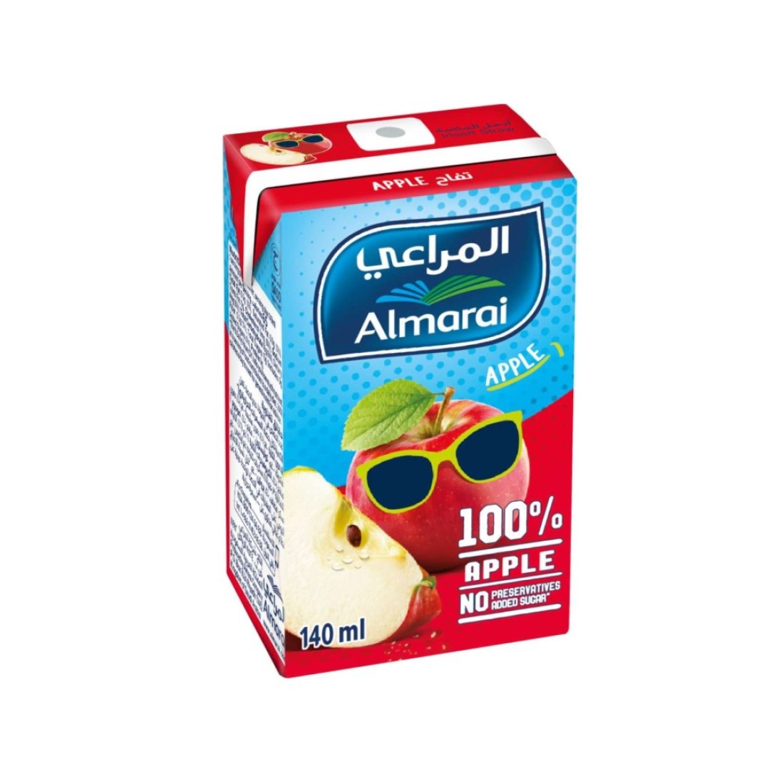 المراعي عصير تفاح 100% 140 ملل .