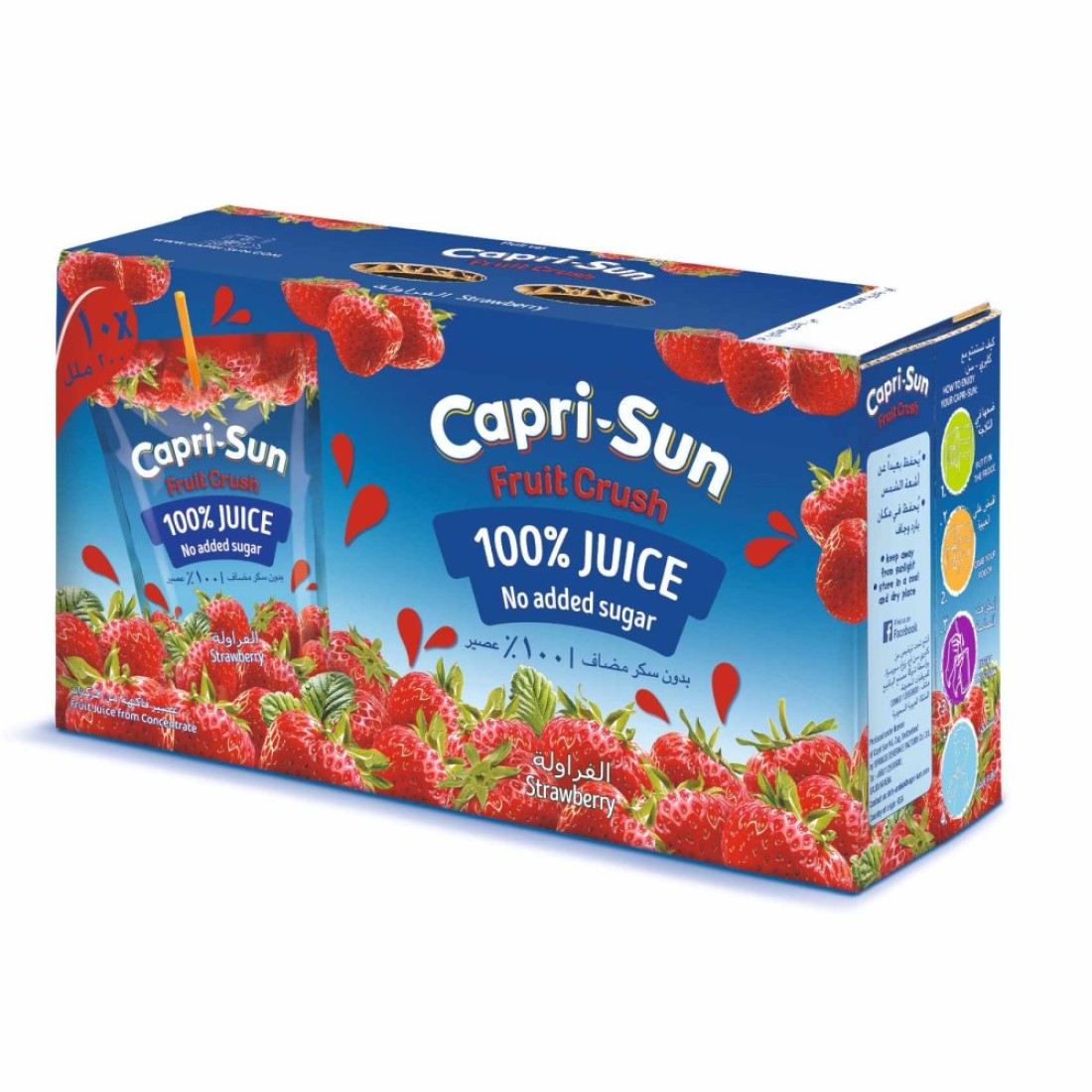 Capri-Sun Strawberry Fruit Crush 200ml Pack of 10