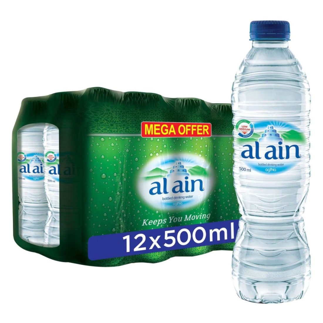 Al Ain Bottled Drinking Water 500ml Pack of 12