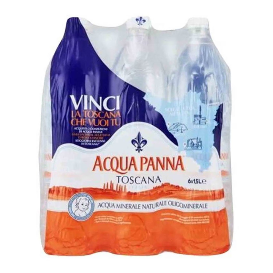 Acqua Panna Natural Mineral Water 1.5L Pack of 6