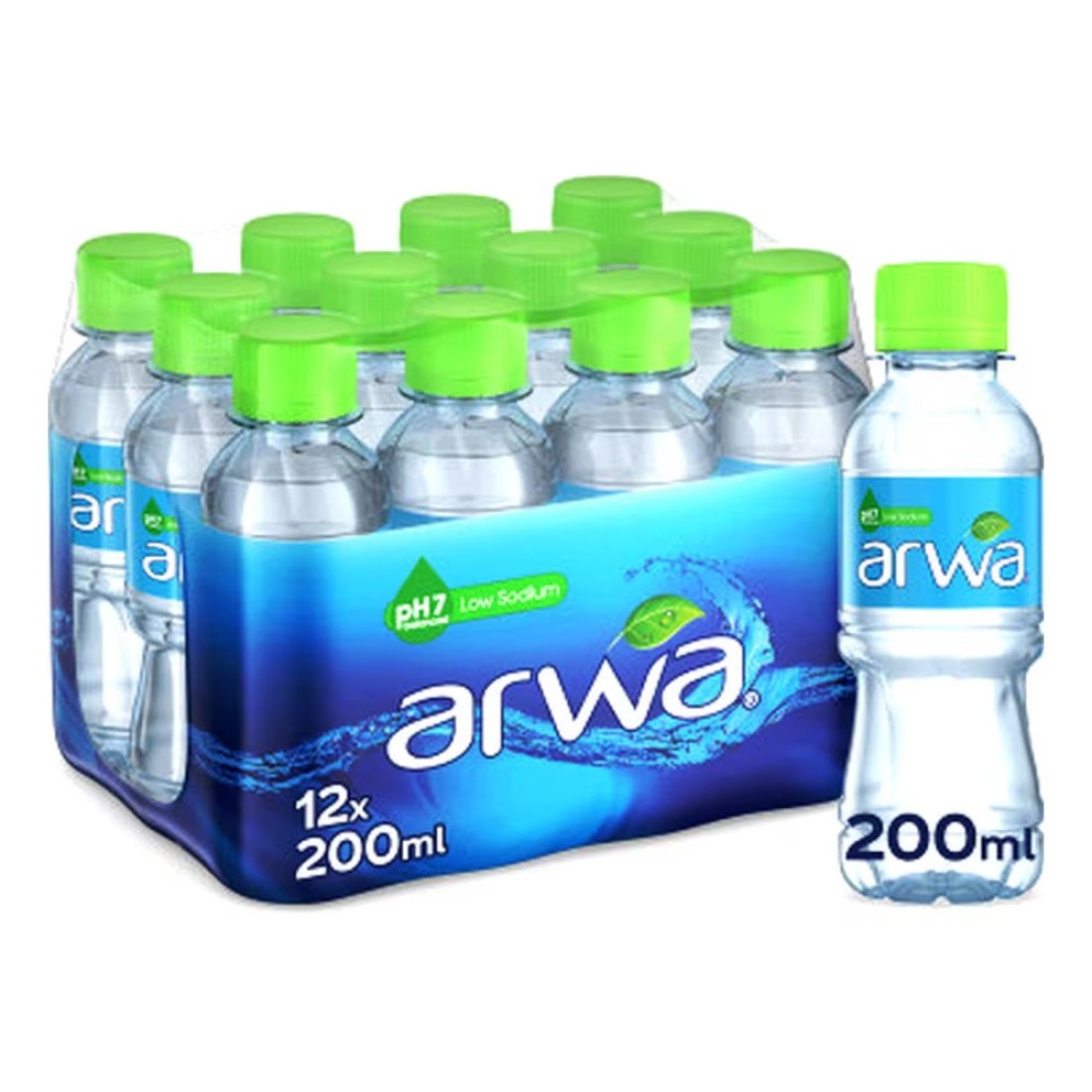 Arwa Still Water Bottled Drinking Water Pet 200ml Pack of 12