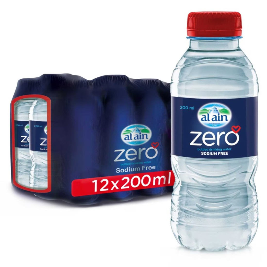 Al Ain Zero Sodium Drinking Water 200ml Pack of 12