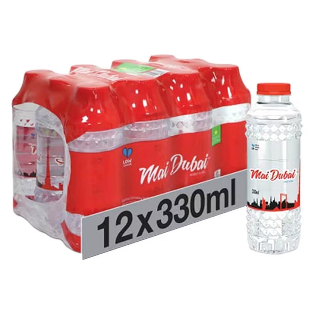 Mai Dubai Low Sodium Drinking Water 330ml Pack of 12